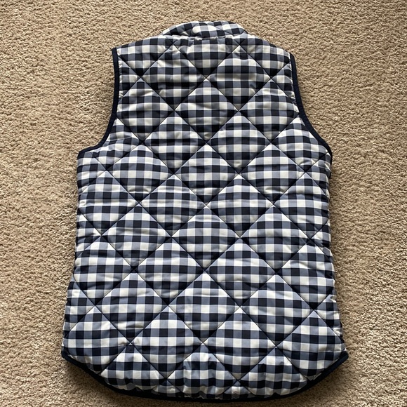 J. Crew Factory Gingham Puffer Vest - Picture 2 of 3